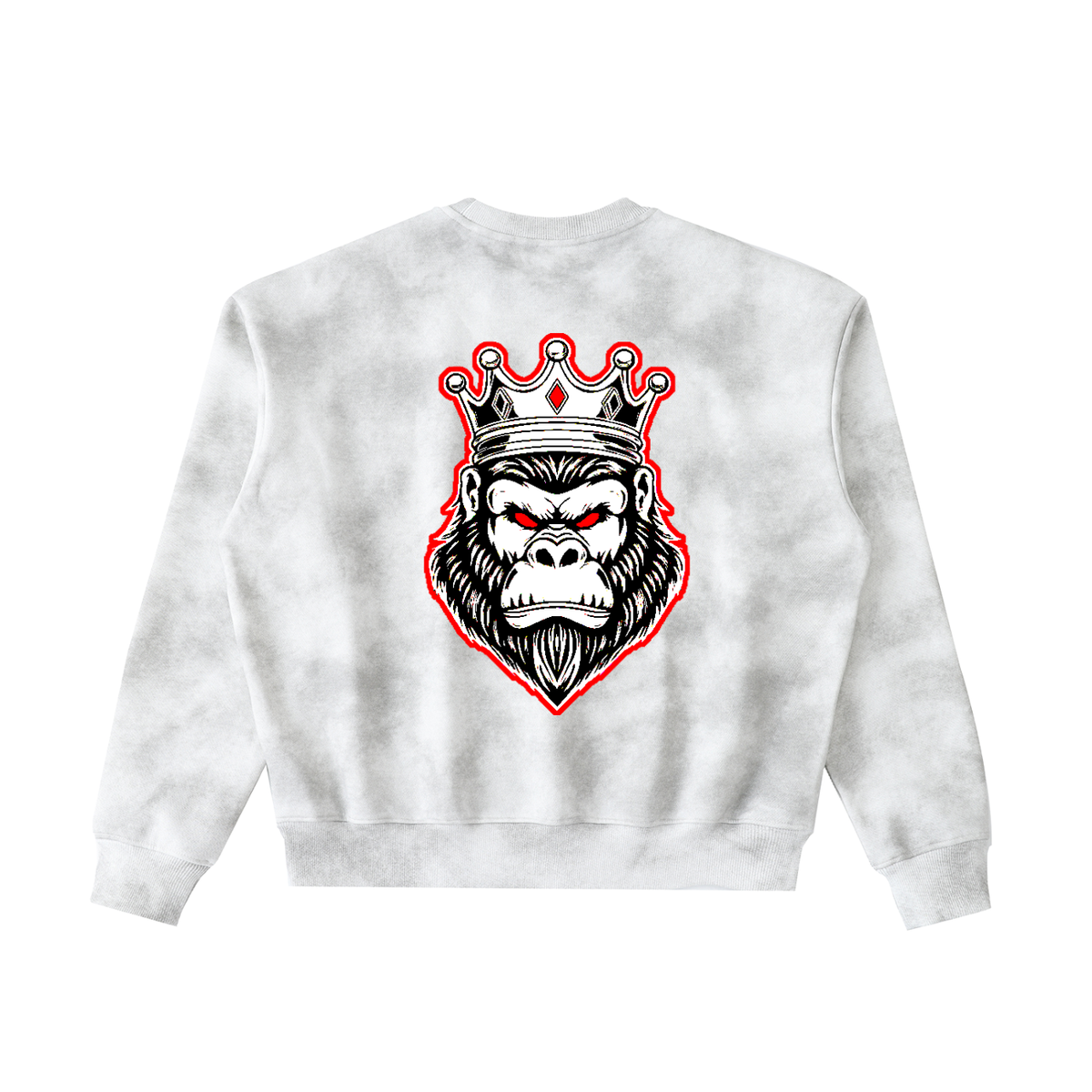 Dirty Washed Boxy Fleeced Sweatshirt