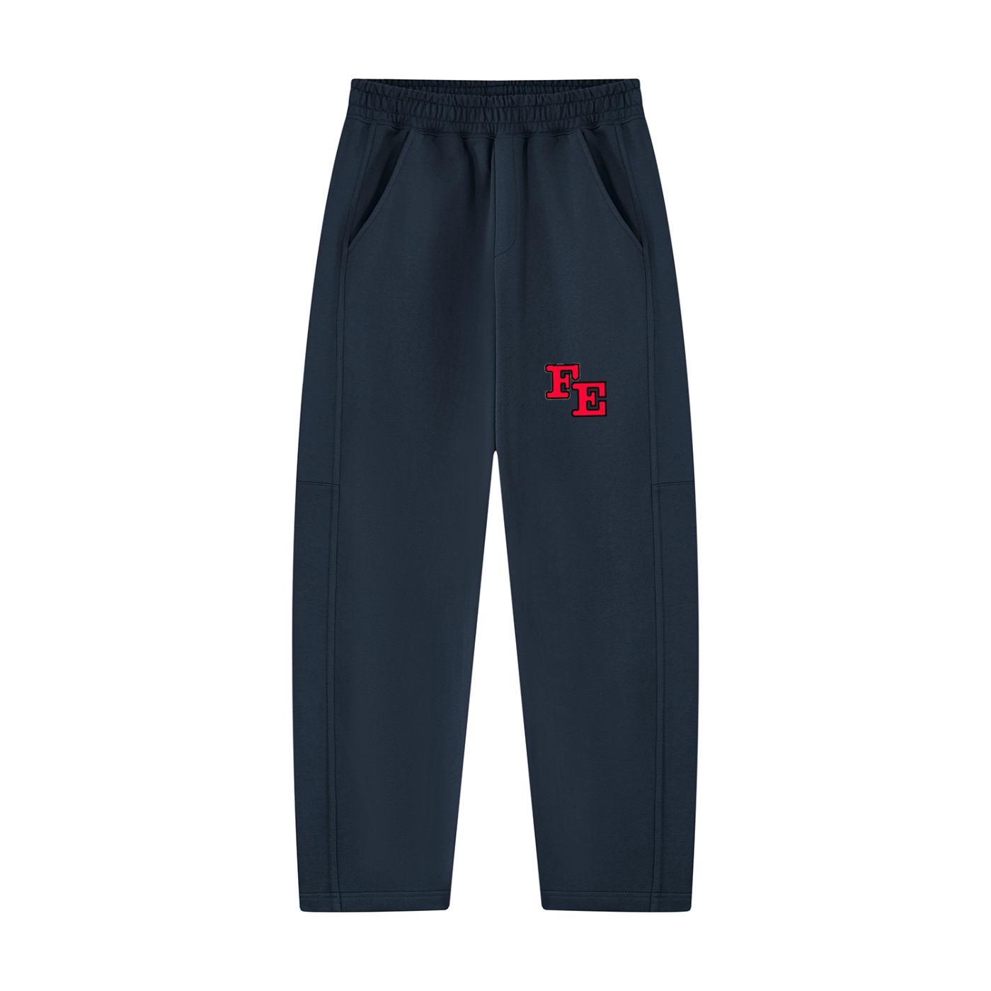 Unisex Tapered Straight Hem Sweatpants