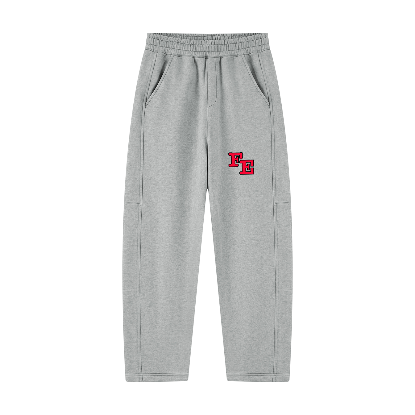 Unisex Tapered Straight Hem Sweatpants