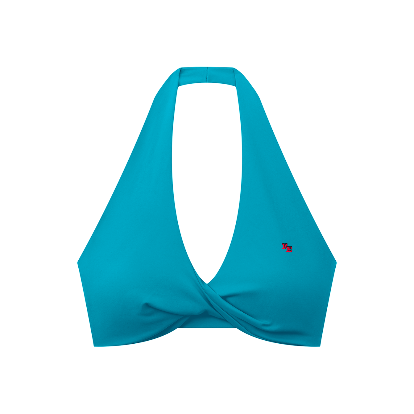 Women's Pleated Halter Sports Bra