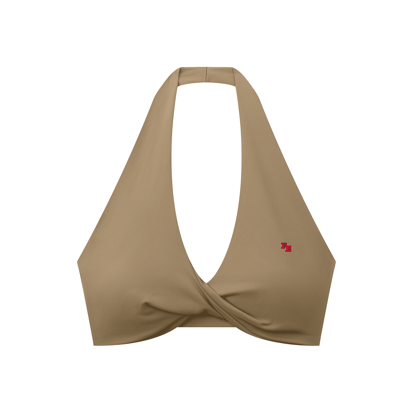 Women's Pleated Halter Sports Bra