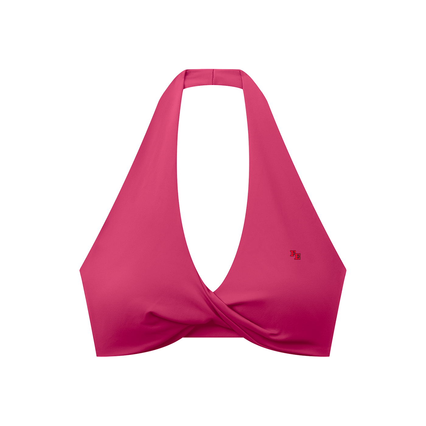 Women's Pleated Halter Sports Bra