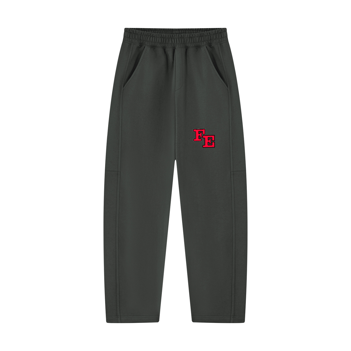 Unisex Tapered Straight Hem Sweatpants