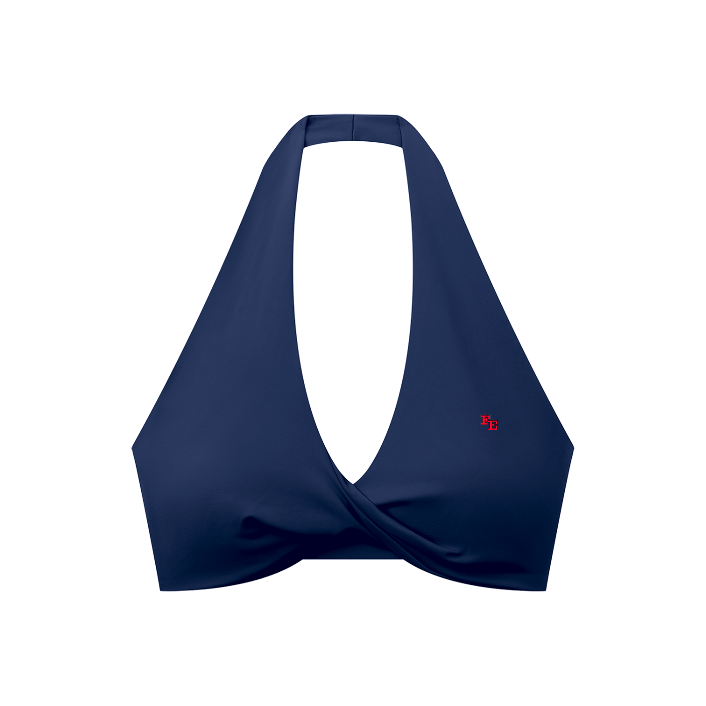 Women's Pleated Halter Sports Bra