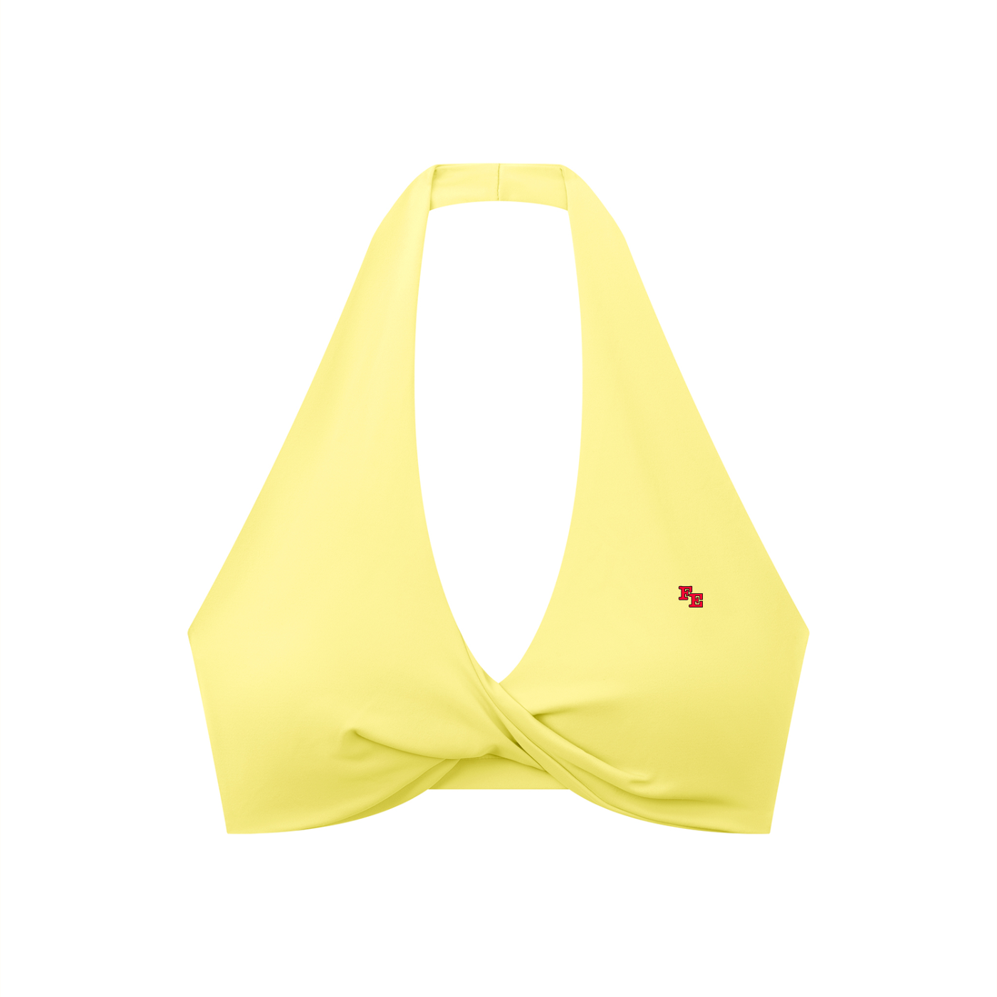 Women's Pleated Halter Sports Bra